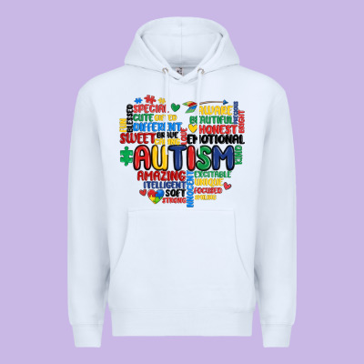 Autism Heart Premium Hoodie Designed By Maliassmallbusiness