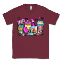 Burgundy eyelash coffee cups Classic Tee - Zillion Design Studio