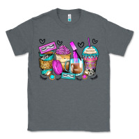 Charcoal Heather eyelash coffee cups Classic Tee - Zillion Design Studio
