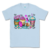 Dusty Blue eyelash coffee cups Classic Tee - Zillion Design Studio