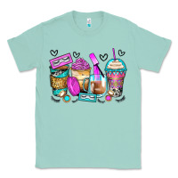 Seafoam eyelash coffee cups Classic Tee - Zillion Design Studio