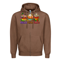 Chestnut hallothanksmas cupcakes Zipper Hoodie - texasbilliewilder