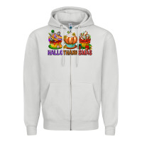Dove Grey hallothanksmas cupcakes Zipper Hoodie - texasbilliewilder