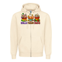 Sandshell hallothanksmas cupcakes Zipper Hoodie - texasbilliewilder