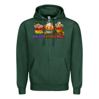 Sports Green hallothanksmas cupcakes Zipper Hoodie - texasbilliewilder