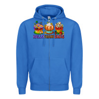 True Royal hallothanksmas cupcakes Zipper Hoodie - texasbilliewilder