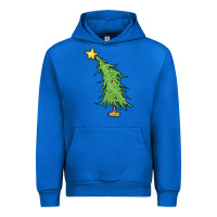 Cobalt trendy christmas tree Urban Hoodie - MaliasSmallBusiness