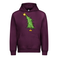 Mauve Wine trendy christmas tree Urban Hoodie - MaliasSmallBusiness