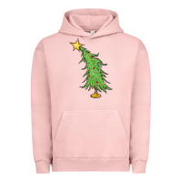 Pigment Salmon trendy christmas tree Urban Hoodie - MaliasSmallBusiness