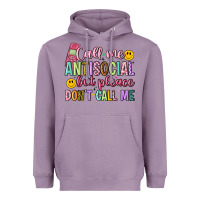Lavender call me antisocial but please don't call me Heavyweight Hoodie - Artiststas