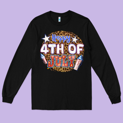 Long Sleeve Tee happy 4th of july billie wilder