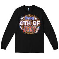 Black happy 4th of july billie wilder Long Sleeve Tee - texasbilliewilder