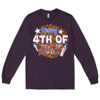 Plum happy 4th of july billie wilder Long Sleeve Tee - texasbilliewilder
