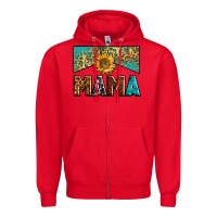 Red mama sunflower junkie Zipper Hoodie - Zillion Design Studio