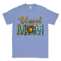Colony Blue western blessed mom with sunflower Classic Tee - texasbilliewilder