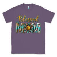 Lavender western blessed mom with sunflower Classic Tee - texasbilliewilder