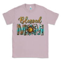 Lilac western blessed mom with sunflower Classic Tee - texasbilliewilder