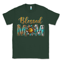Sports Green western blessed mom with sunflower Classic Tee - texasbilliewilder