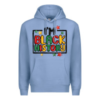 Colony Blue i'm black history Premium Hoodie - MaliasSmallBusiness