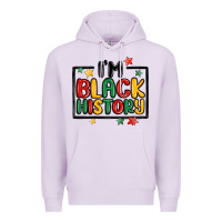 Lilac i'm black history Premium Hoodie - MaliasSmallBusiness