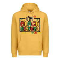 Mustard i'm black history Premium Hoodie - MaliasSmallBusiness