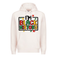 Pale Pink i'm black history Premium Hoodie - MaliasSmallBusiness
