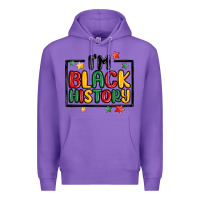 Purple i'm black history Premium Hoodie - MaliasSmallBusiness