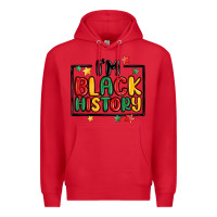 Red i'm black history Premium Hoodie - MaliasSmallBusiness