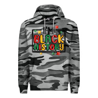 Slate Camo i'm black history Premium Hoodie - MaliasSmallBusiness