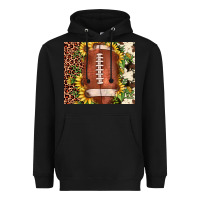 Football Leopard Cowhide Sunflower Heavyweight Hoodie | Teevron