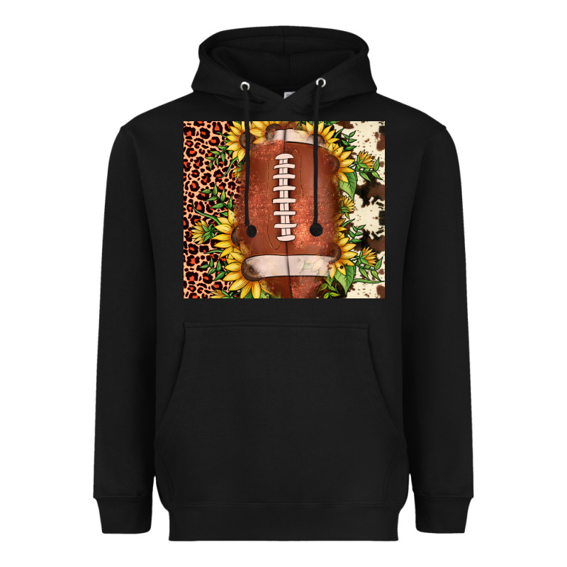 Football Leopard Cowhide Sunflower Heavyweight Hoodie by JahusDesignShop | Teevron