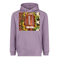 Lavender football leopard cowhide sunflower Heavyweight Hoodie - JahusDesignShop