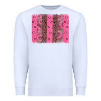 White ribbon brush stoke Premium Sweatshirt - JahusDesignShop