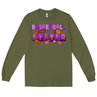 Army Green basketball sıster Long Sleeve Tee - AdoDesignShop