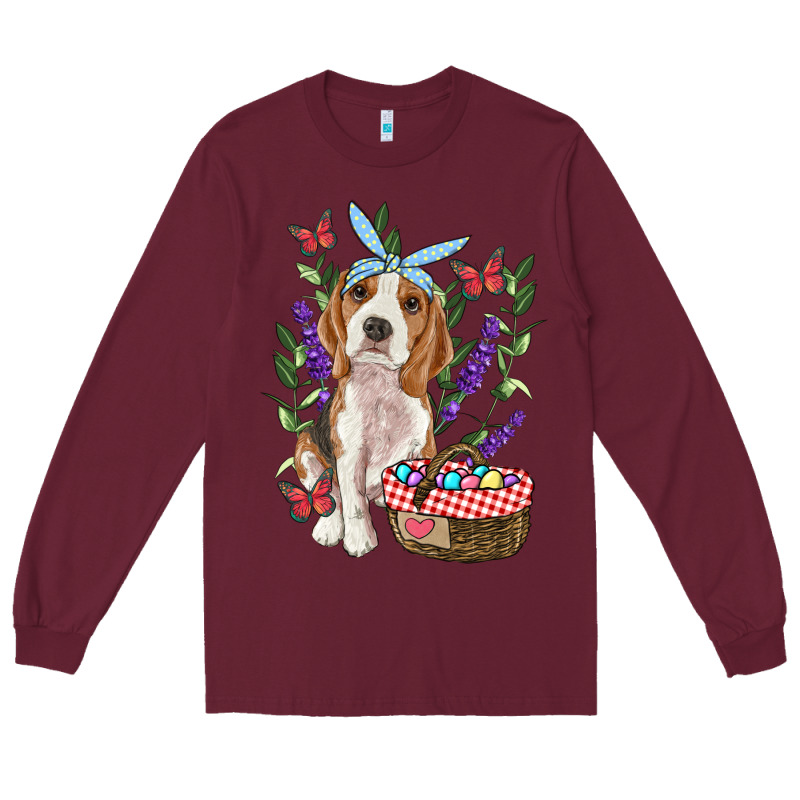 Easter Beagle Long Sleeve Tee by RanaPortraitStore | Teevron