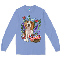 Colony Blue easter beagle Long Sleeve Tee - RanaPortraitStore