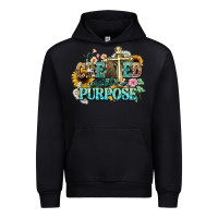 Black created with a purpose Urban Hoodie - NancyCooperArtShop