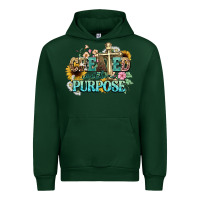 Forest Green created with a purpose Urban Hoodie - NancyCooperArtShop