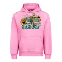 Fuchsia Pink created with a purpose Urban Hoodie - NancyCooperArtShop