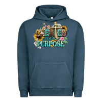 Pigment Midnight Navy created with a purpose Urban Hoodie - NancyCooperArtShop