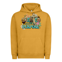 Pigment Peanut Butter created with a purpose Urban Hoodie - NancyCooperArtShop