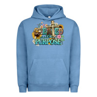 Pigment Pebble Blue created with a purpose Urban Hoodie - NancyCooperArtShop