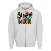Flowers Blessed Mini Zipper Hoodie | Teevron