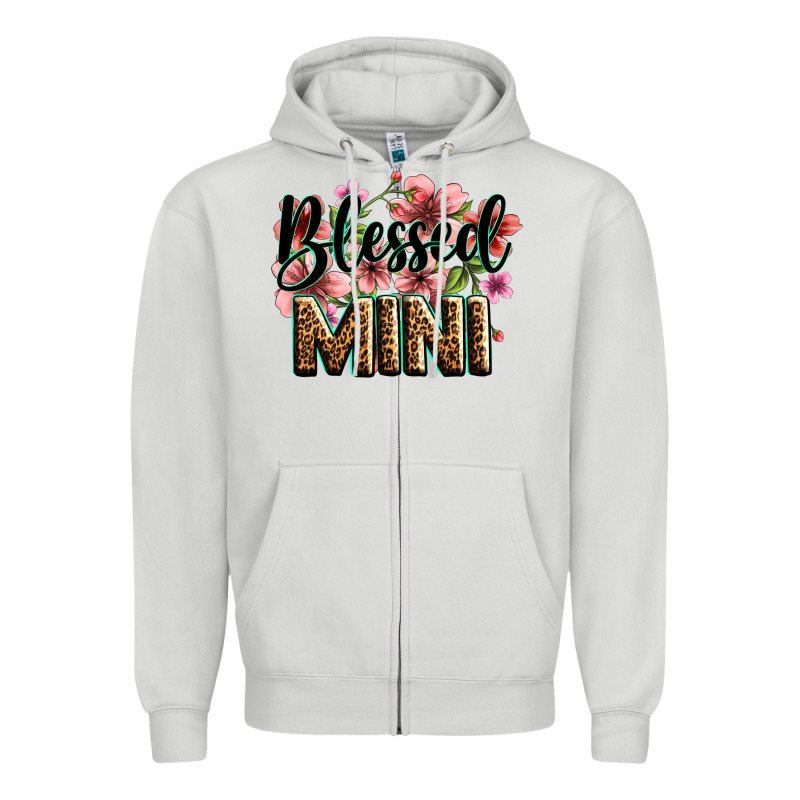 Flowers Blessed Mini Zipper Hoodie by Zillion Design Studio | Teevron