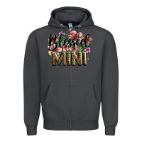 Smoke flowers blessed mini Zipper Hoodie - Zillion Design Studio