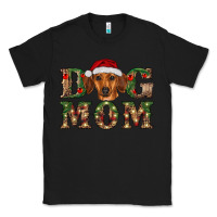 Black christmas dog mom dachshund Classic Tee - RanaPortraitStore