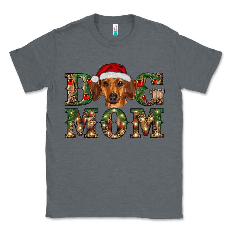 Christmas Dog Mom Dachshund Classic Tee by RanaPortraitStore | Teevron