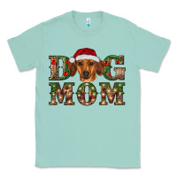 Seafoam christmas dog mom dachshund Classic Tee - RanaPortraitStore