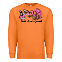 Carrot peace love  cowgirl Premium Sweatshirt - AdoDesignShop