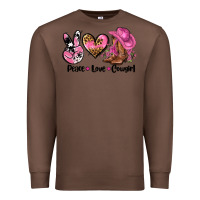Chestnut peace love  cowgirl Premium Sweatshirt - AdoDesignShop